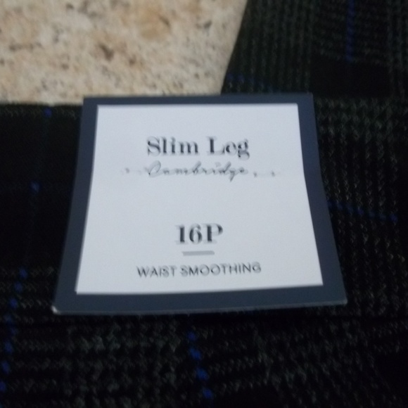 NWT CHARTER CLUB CAMBRIDGE SLIM LEG 16P GREY COMB - Picture 5 of 6